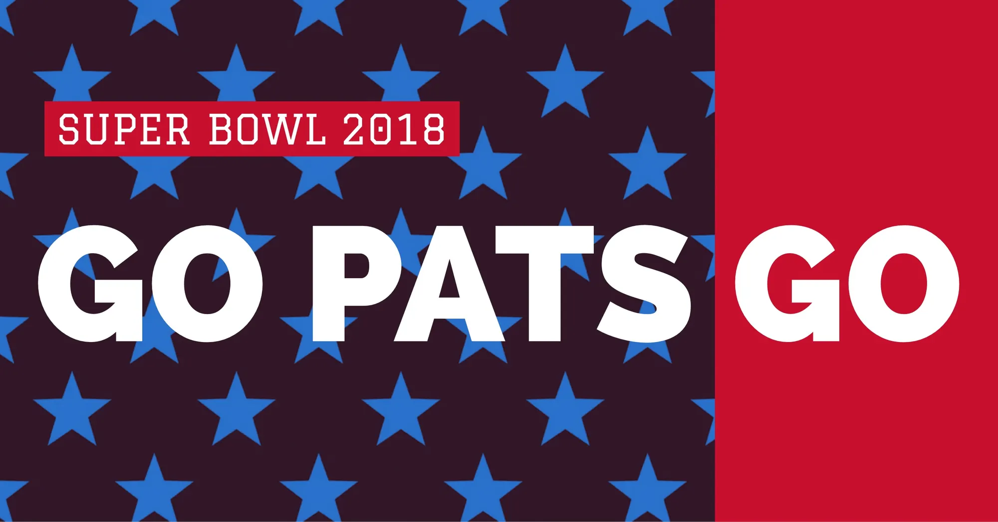 New England Patriots Fan Super Bowl Social Media Post Graphic