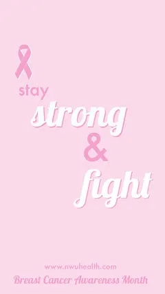 Pink Breast Cancer Awareness Month Instagram Story Flyer Breast Cancer Flyer