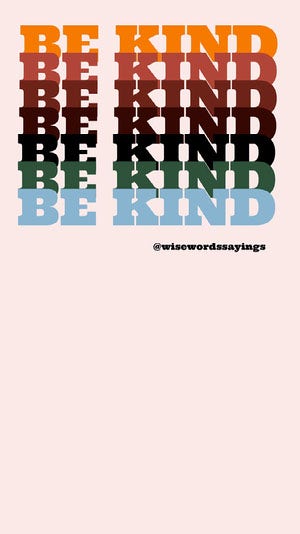 Multicolored Typography Kindness Phrase Instagram Story Typography Poster