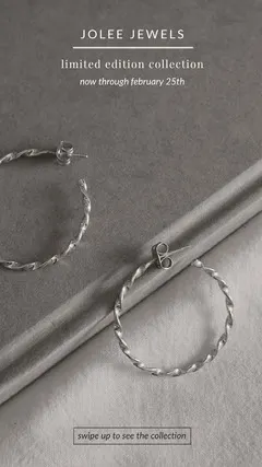 Black and White Jewelry Ad Instagram Story Jewelry