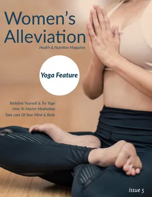 Beige Women’s Alleviation Magazine Cover Yoga Poster