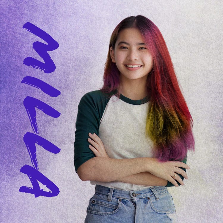 Purple Portrait Youtube Icon