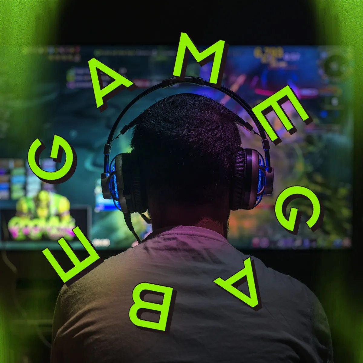 Green and Black Neon Gamer Youtube Profile Picture