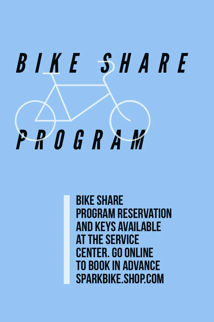 Blue Bike Sharing Government Program Flyer