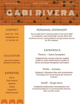 Gabi  Rivera Creative Resume