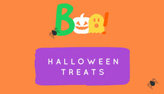 Orange and Violet Boo Costume Halloween Party Gift Tag Halloween Gift Tag