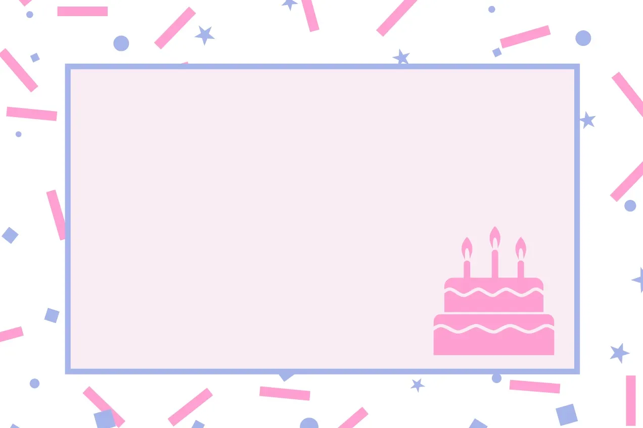 Pink Birthday Name Tag with Sprinkles and Cake