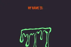  Green Slime Halloween Party Name Tag Halloween Party Name Tag