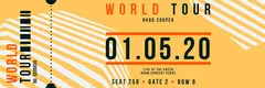Orange Geometric World Tour Concert Ticket  Concert Ticket