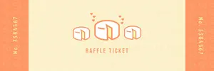 Orange and Yellow Cheese Raffle Ticket Raffle Ticket