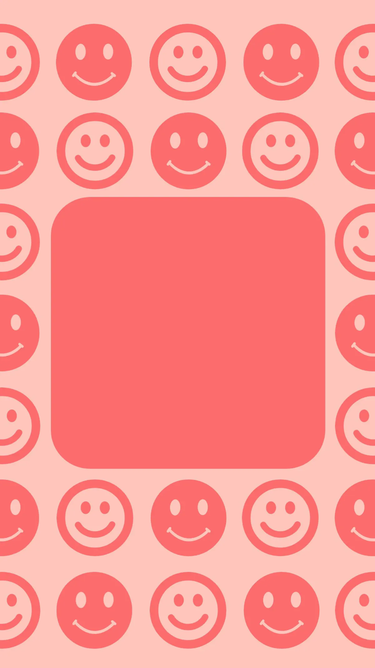 Red and Pink Smiley Face Mobile Wallpaper