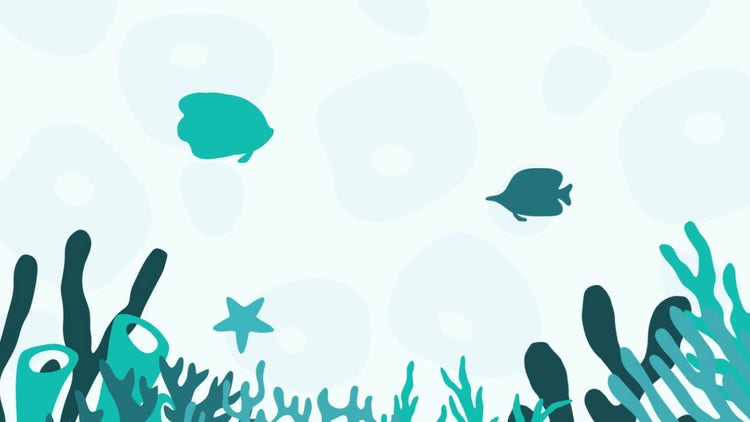 Blue Teal Underwater Coral Desktop Wallpaper