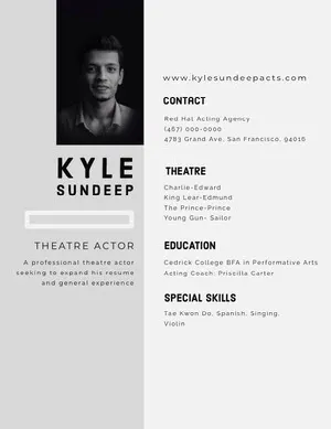 White and Grey Professional Resume Resume  Examples