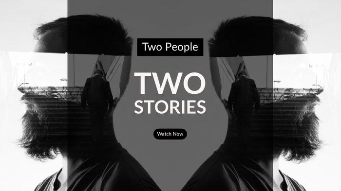 Black and White Two Stories Banner YouTube Banner Ideas