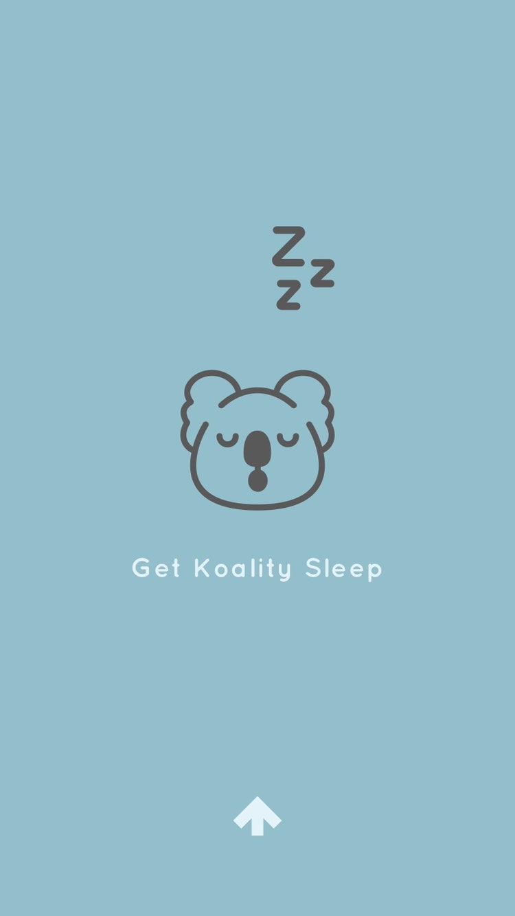 Blue Koala Animal Pun Quality Sleep Sentence Instagram Story