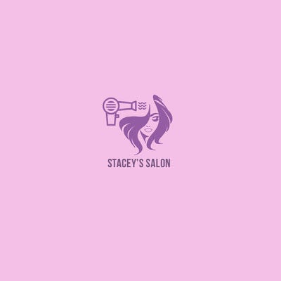 Pink and Violet Square Logo Logo Ideas
