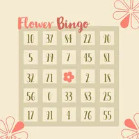 Pink and Green Bingo Card Birthday Design