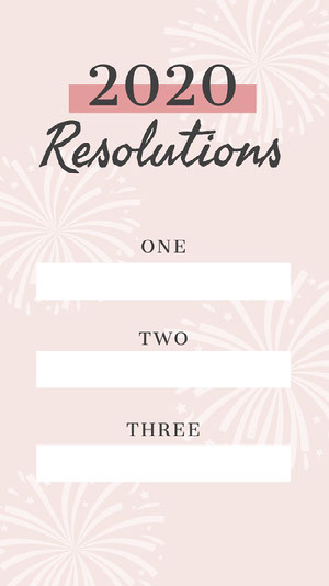 Pink, White, Light Toned, New Years Resolutions Fill In Game, Instagram Story Happy New Year 