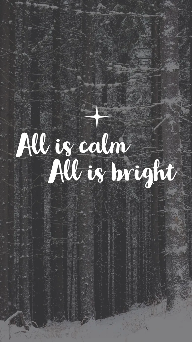  Grey and White, Light Toned, Christmas Quote, Wallpaper