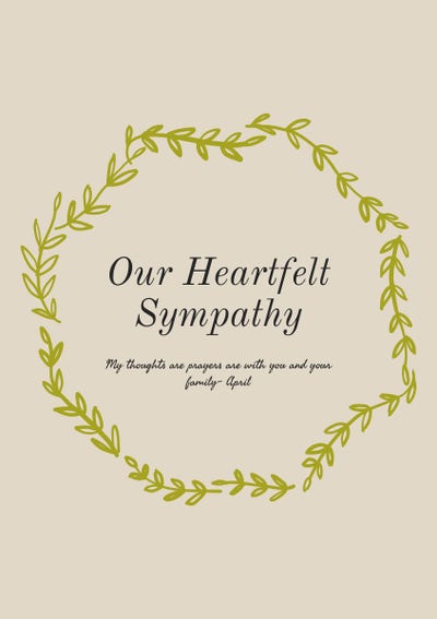 Messages of Condolence for Sympathy Cards | Adobe Express