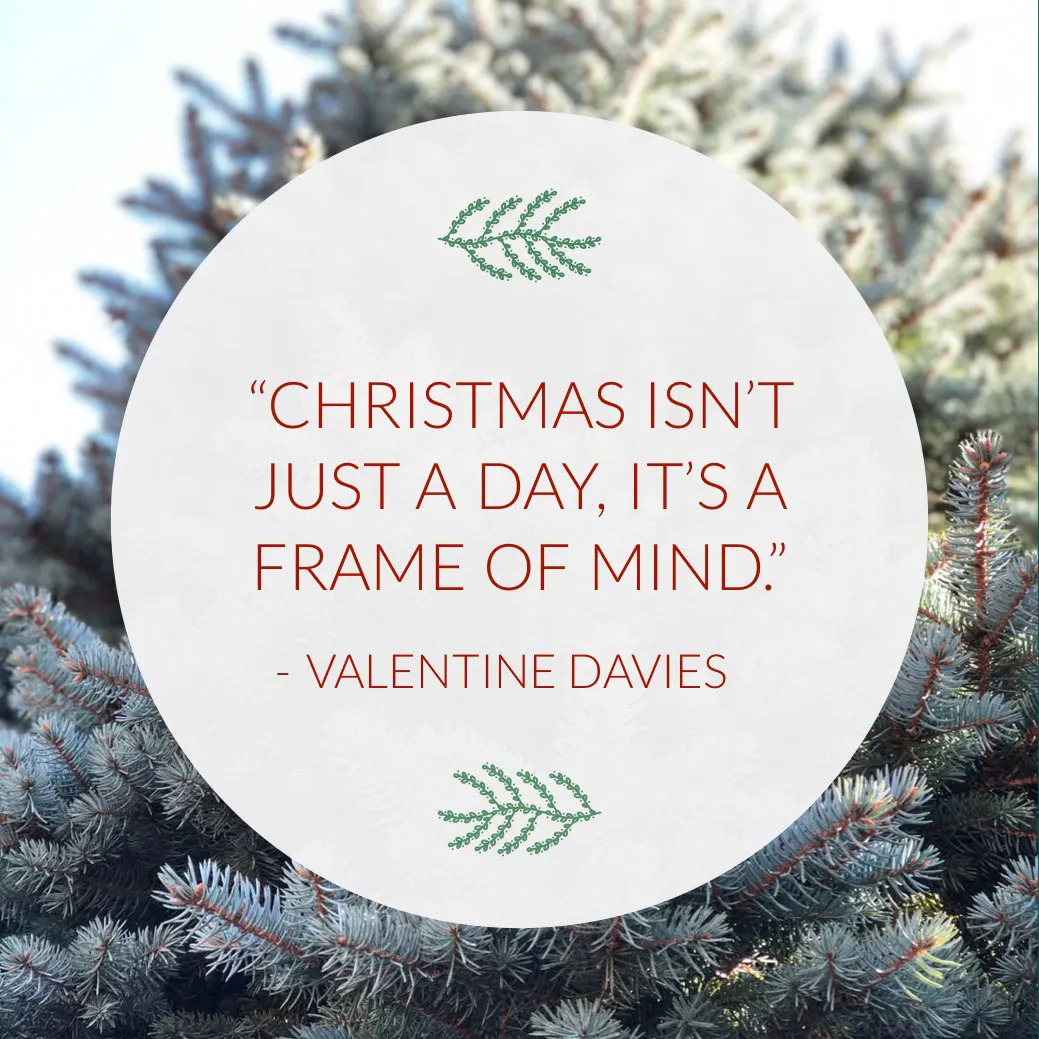 Christmas Quote Instagram Square with Tree