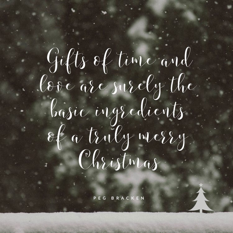 Black and White Christmas Quote Instagram Post