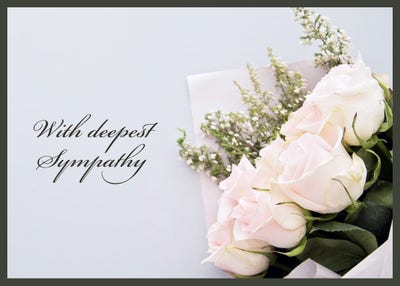 With Deepest Sympathy Images Messages Of Condolence For Sympathy Cards | Adobe Express