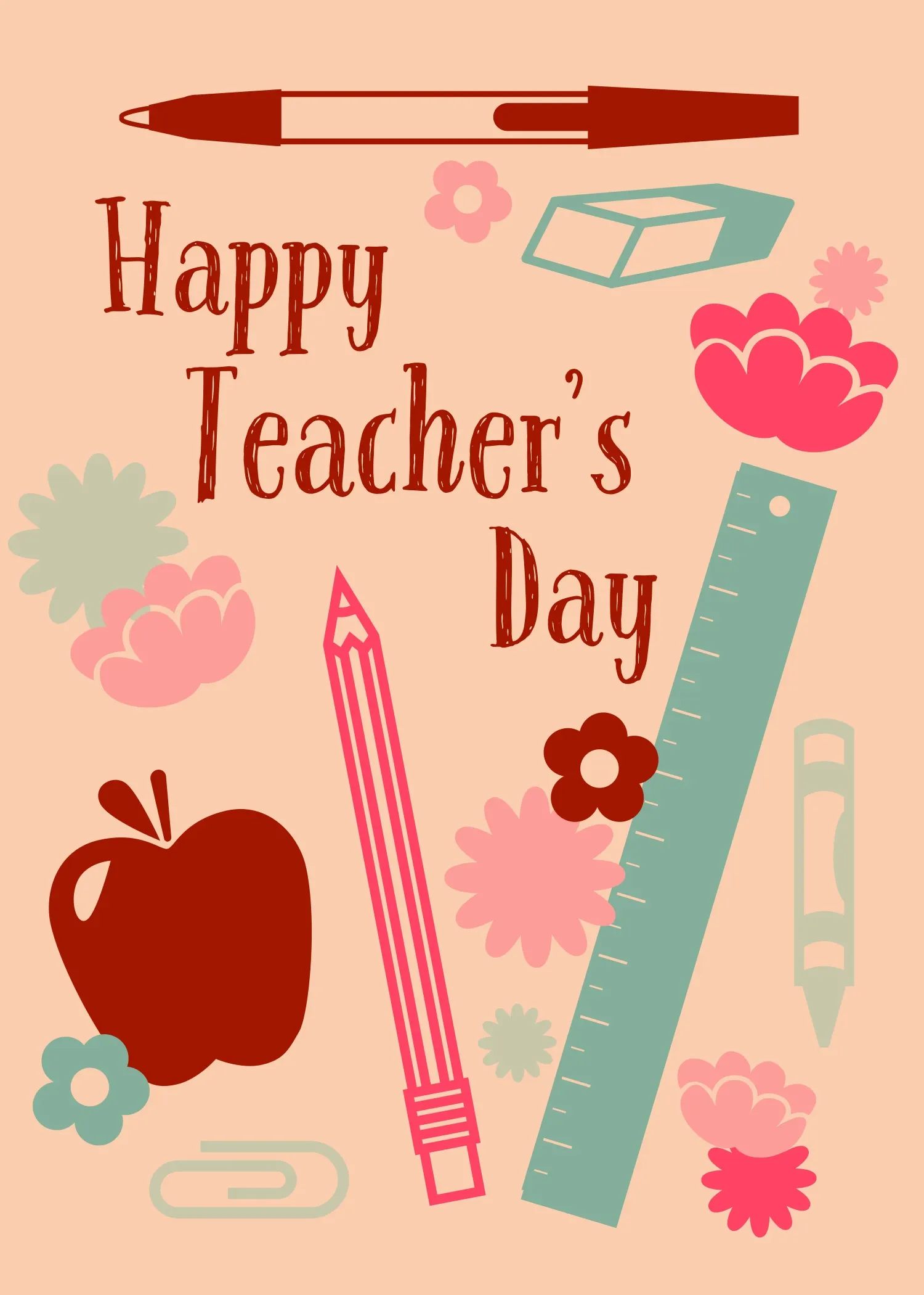 Cute Online Teacher’s Day Card