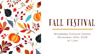 White and Colorful Leaves Fall Festival Social Post Facebook Image Size