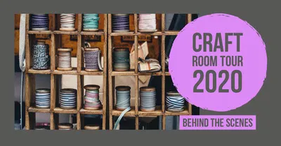 Purple and Light Toned, Craft Room Tour, Facebook Banner Facebook Image Size