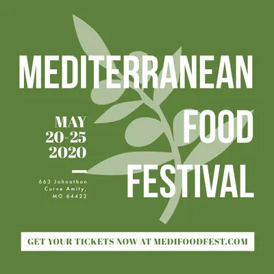Green and White Food Festival Ad Instagram Square Facebook Image Size