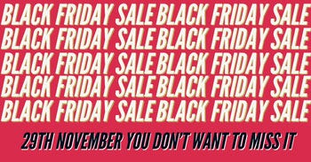 Pink and White Black Friday Sale Facebook Advertisement Facebook Image Size
