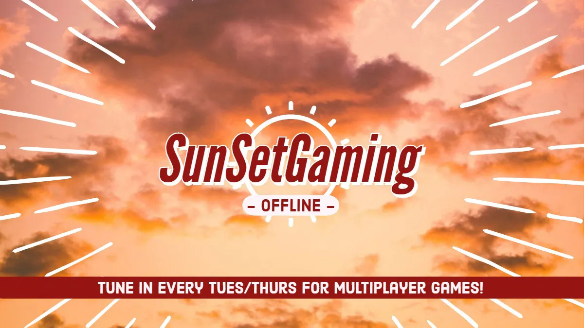 Sunset Gaming Twitch Banner