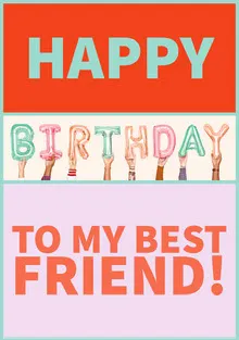 Happy Birthday Card for Best Friend Birthday Card