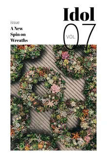 Magazine Cover with Wreaths Magazine Cover