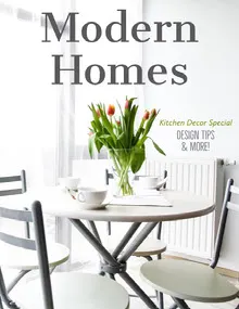 White Kitchen Modern Homes Magazine Cover Magazine Cover