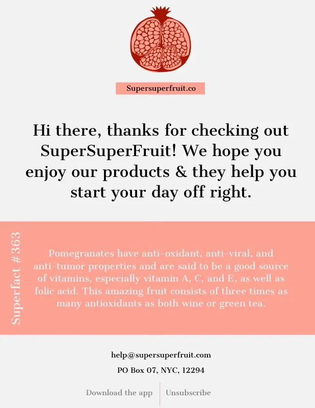 Orange Fruit Shop Newsletter