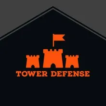 Orange and Black Game Logo Logo