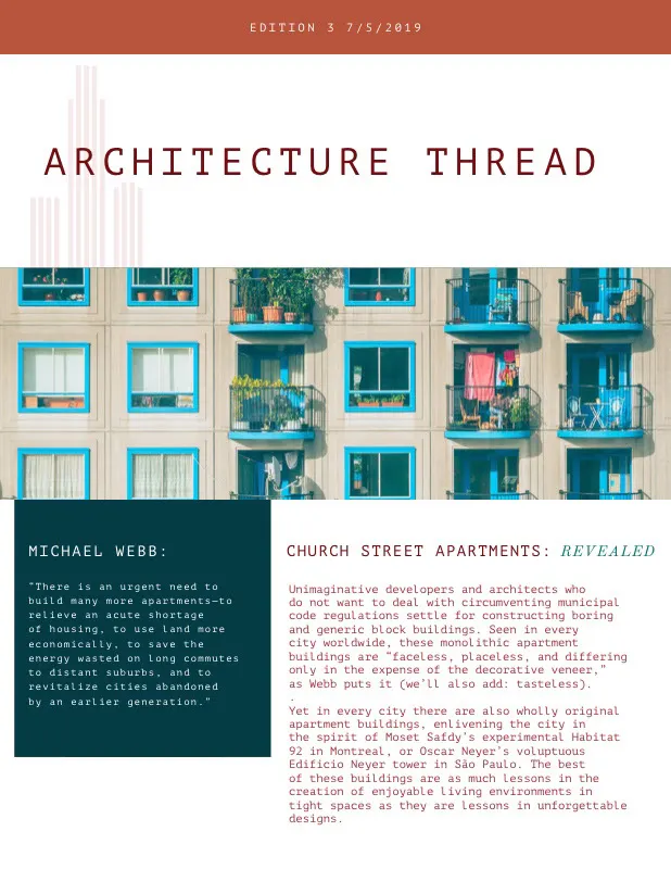Architectural Design Newsletter Graphic