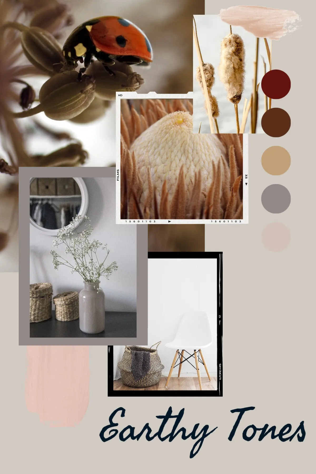Brown Earth Tones Collage Pinterest 