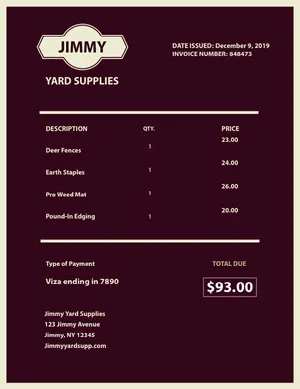 Brown and Beige Invoice Invoice