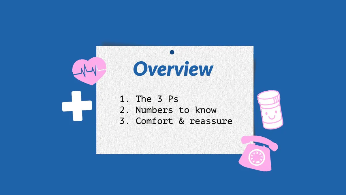 Blue and Pink First Aid Kit The Basics Presentation Overview