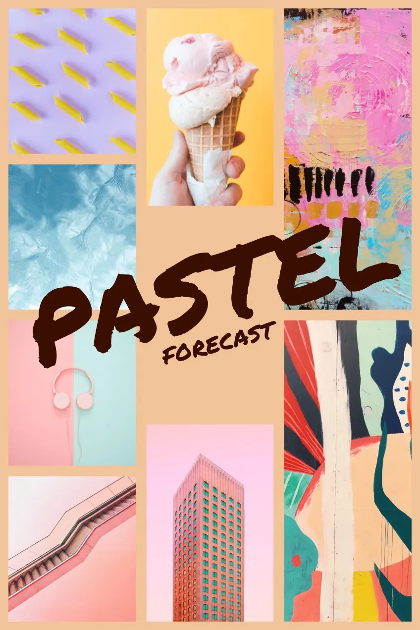 Pastel and Colorful Collage