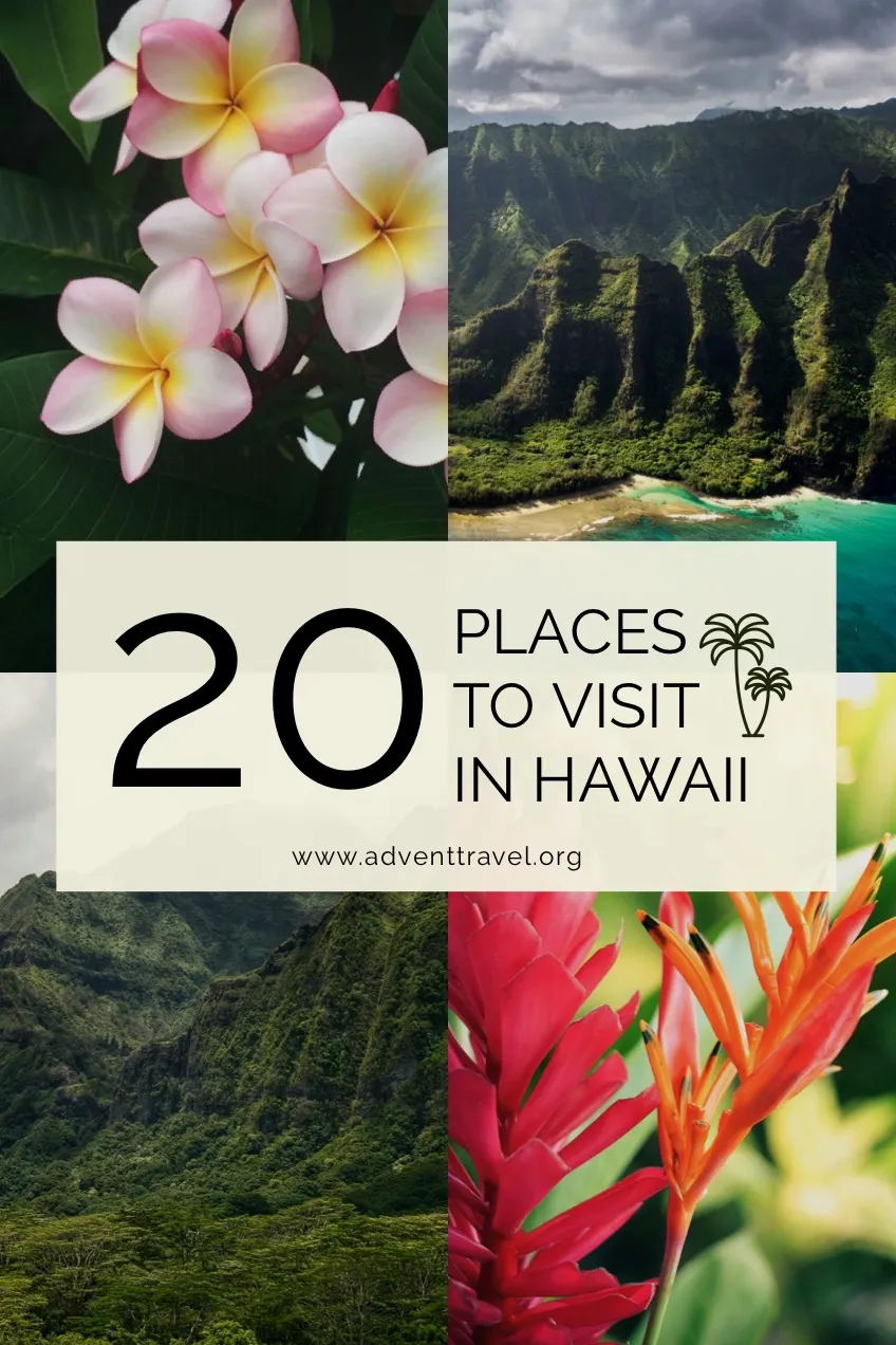 Hawaii Travel Pinterest Ad with Collage