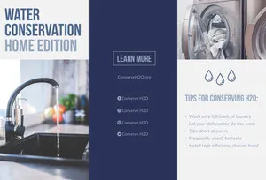 Blue Environmental Water Conservation Brochure Brochure