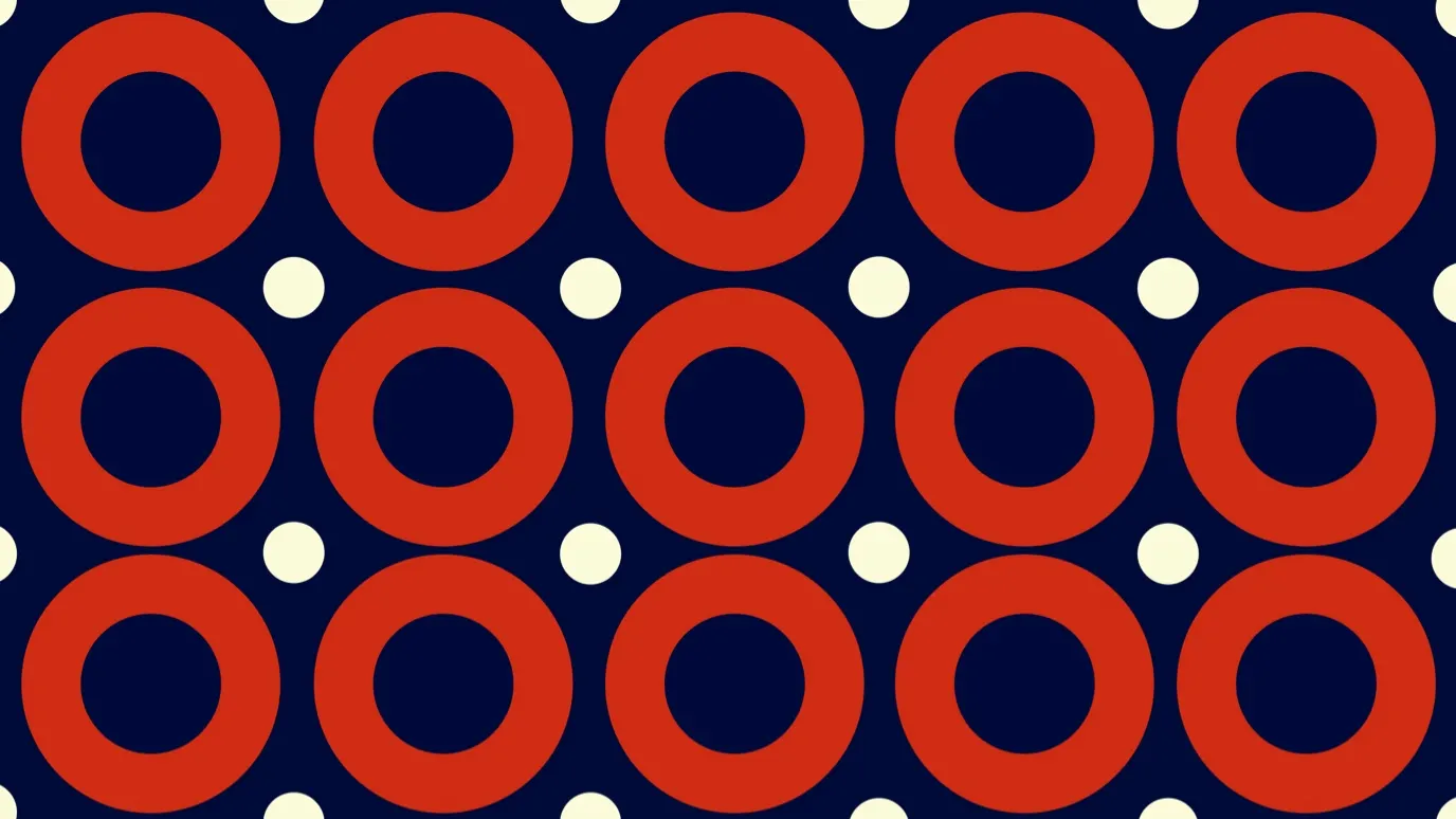 Red and Blue Abstract Circle Pattern Desktop Wallpaper