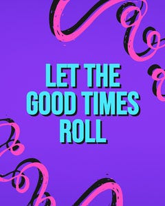Purple Retro Style Optimistic Phrase Instagram Portraitd