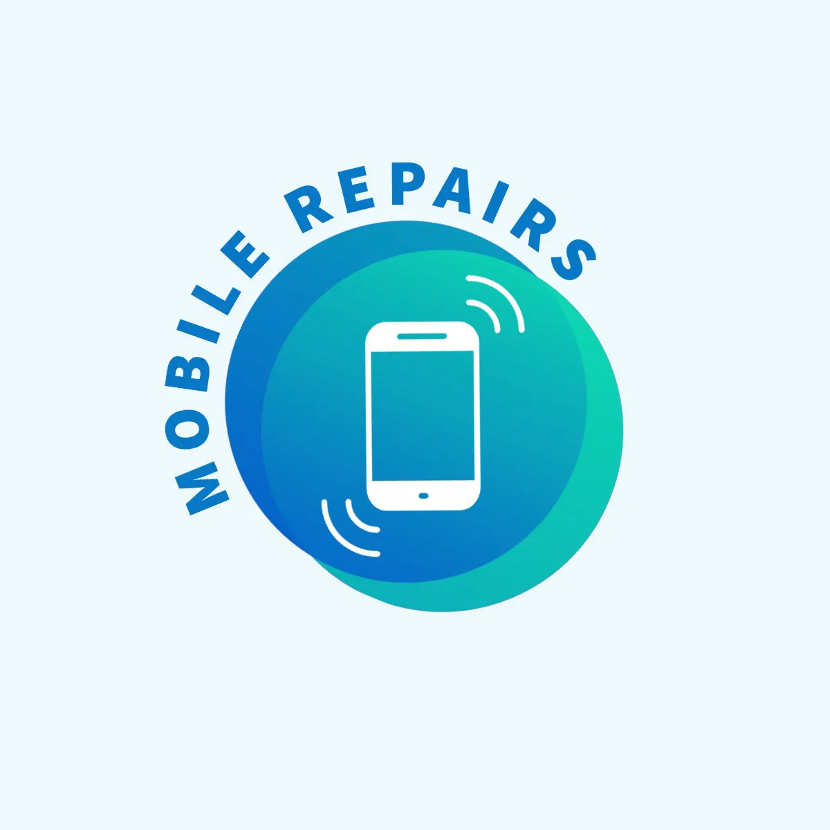 Blue Gradient Mobile Repairs Logo