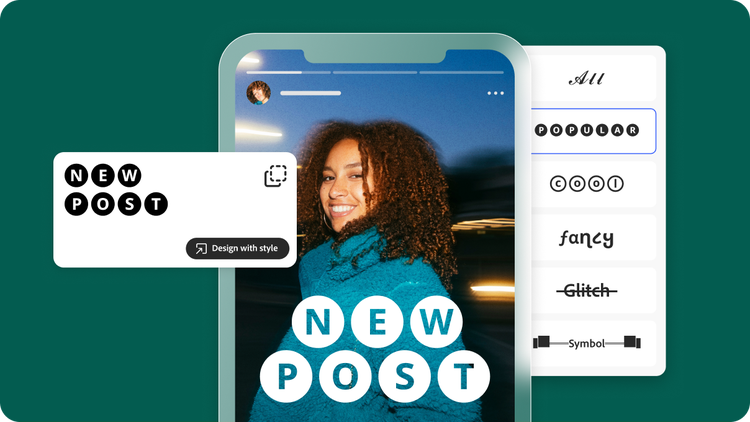 Font generator app preview on a phone