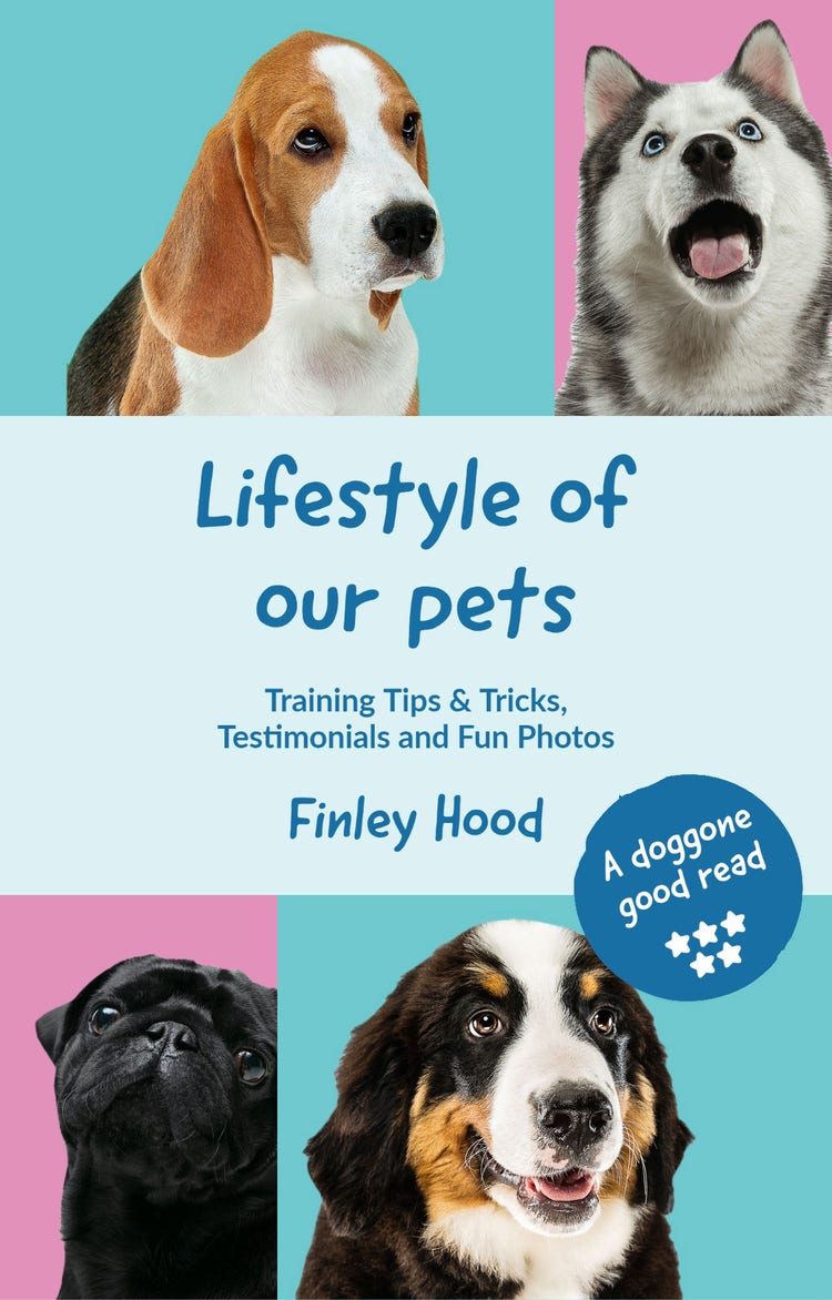 Blue Pink Pet Image Book Cover